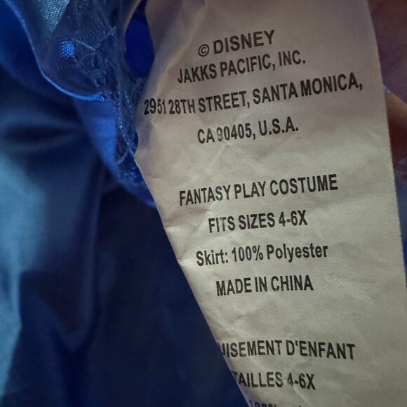 Disney Princess Snow White Cinderella Halloween Costume Girls Toddler 4-6T 3 PC - Picture 5 of 9